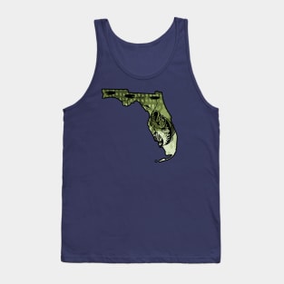 Big Bass Fishing Florida State Largemouth Bass Fisherman Bass Boat Favorite Tank Top